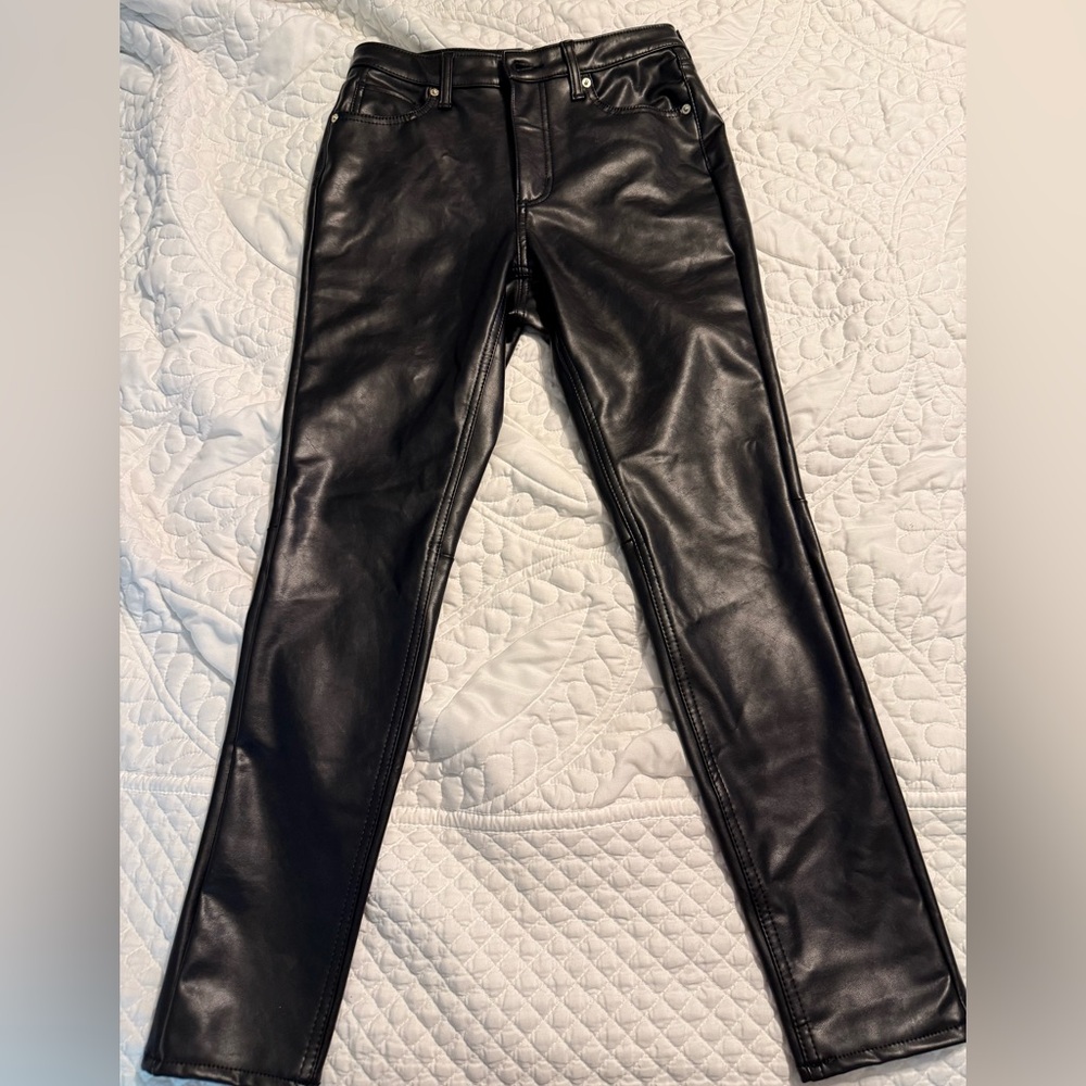 Universal Thread Black Faux Leather Pants